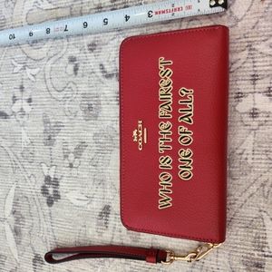Coach Disney Villains collection long zipper wallet NWT